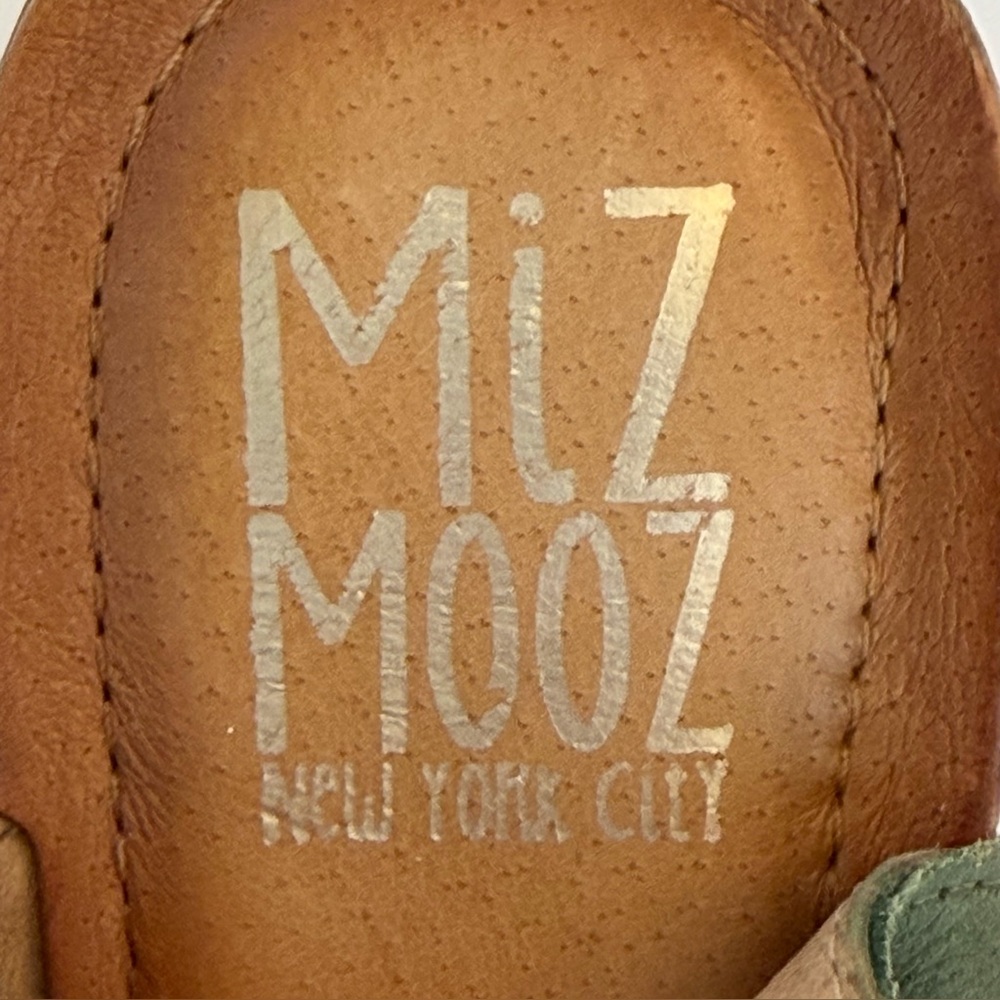 Miz Mooz Flaire leather sandals in aloe green, size 38 wide - Picture 6 of 9
